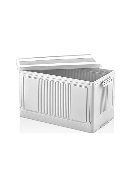 Deconox Dev Boy Katlanır Kilit Kapaklı Kasa 55 Litre Hacimli, Yer Kaplamayan Portatif Saklama Kutus