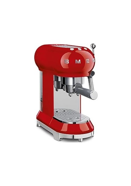Smeg 50's Espresso Kahve Makinesi Glossy Red