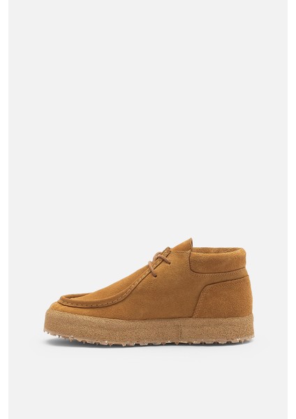 %100 Doğal Deri Rebel Kadın Süet Deri Taba Yarım Bot fırsatları