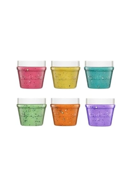 Childgen 125 gr x 6 Pastel Glitter Set 6 Adet 125 Gram Oyun Hamuru