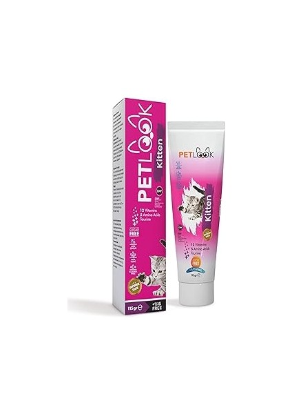 Petlook Kitten Yavru Kedi ve Anne Kedi Maltı Multivitamin 115 gr