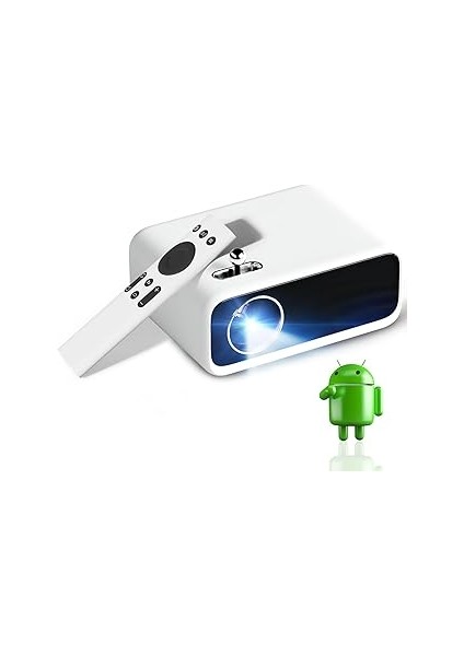 Wanbo Projeksiyon Cihazı, Android Işletim Sitemi, 300 Ansi Lümen, Ekran Yansıtma