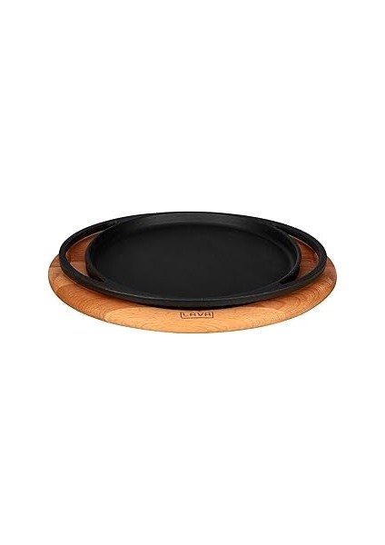 Lava Döküm Pizza/krep/pankek Tavası, Ahşap Altlıklı - Lv As 120 - Lv As 133
