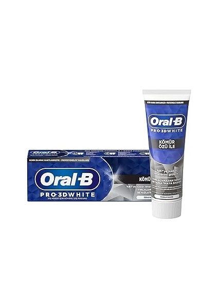 3D White Kömür Özlü Diş Macunu 75 ml