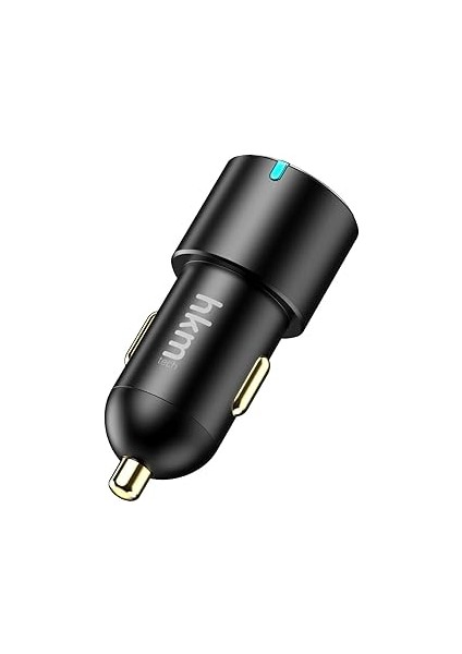 Hkm Hyper 60W Hızlı Şarj Destekli, 3 Girişli (2xtype-C 1xusb) Araç Içi Çakmaklık Şarj Aleti