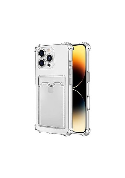 Microsonic 16 Kılıf Card Slot Shock Şeffaf [ıphone 16 ile Uyumlu Kılıf