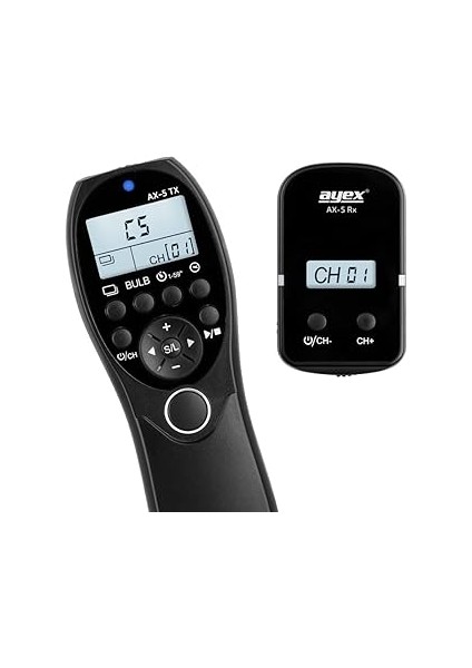 Ayex Ax-5 S2 Kablosuz Zaman Ayarlı Kumanda A7 A7II A7R A7RII A7S A7SII A58 A6000 A6500 Için