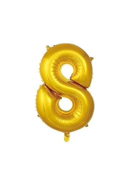 5dm Balon 8 Rakam 76 cm Folyo Balon 34 Inc