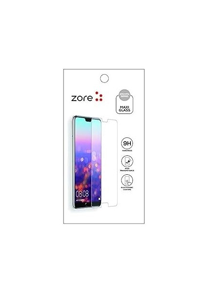 Zore Maxi Note 8 Temperli Cam, Şeffaf