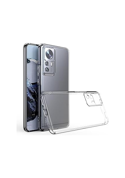 Zore 12T Kılıf Kamera Korumalı Süper Silikon Kapak-Renksiz