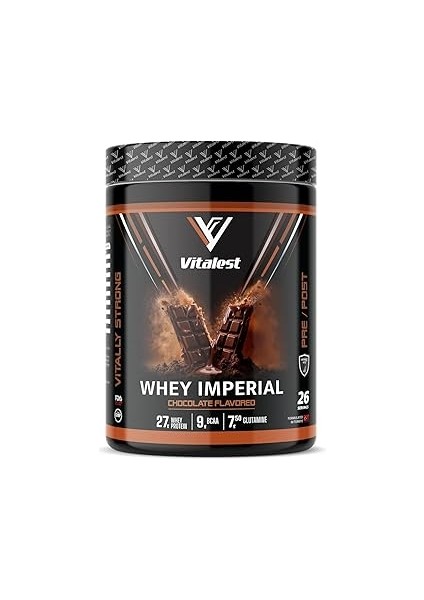 Vitalest Whey Protein 988 gr Çikolata Aromalı | 27G Protein, 5g Bcaa, 5g Glutamin Içerikli Sporcu T