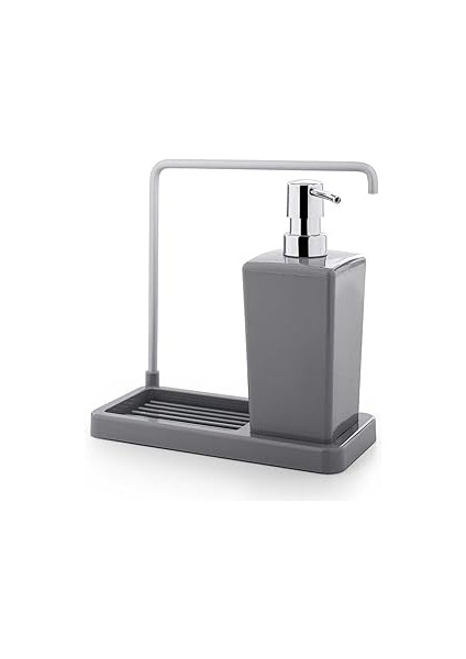 Primanova Luna Mutfak Sıvı Sabunluk, 420 Ml, 21 x 10 x 20 Cm, Gri