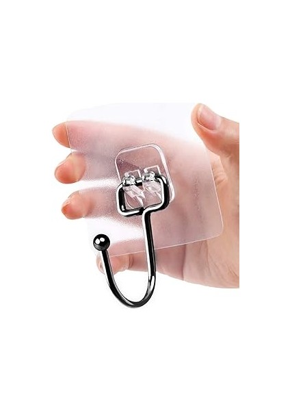 Alper Banyo Için Siyah Güçlü Yapışkan Kancalar,yapışkanlı Askılar,mutfak,ev Ofis Için Duvar Askılar