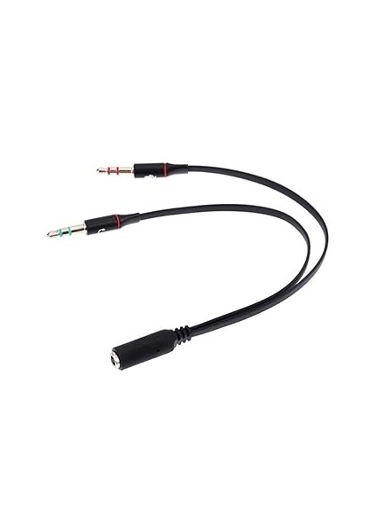 Ancheyn Kulaklık Mikrofon Ayırıcı 3.5mm Çevirici Splitter 4457