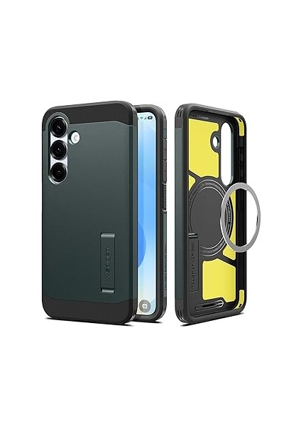 Spigen S25 ile Uyumlu Ekstra Dayanıklı Kılıf Tough Armor Ai Hava Kanalı Teknolojisi Askeri S