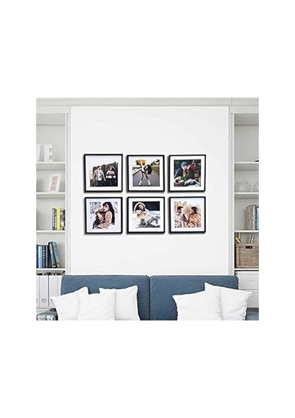 Hediye Kesesi Yapışan Sök Tak Kare Çerçeve - Siyah 3'lü Paket Siyah