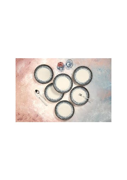 Porland Re-Gen Ontario 6 Kişilik Düz Tabak Seti 21CM