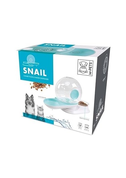 M-Pets Snail Hazneli̇ Su ve Mama Kabi 2800ML-240GR