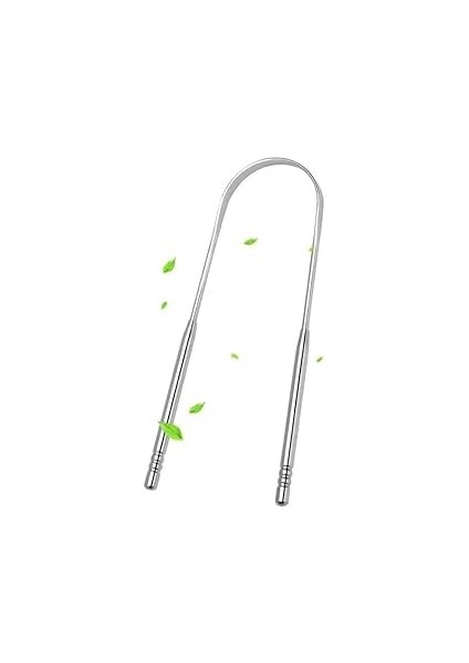 Hoala Hoala Paslanmaz Dil Temizleyici, Dil Temizleme Aparatı, Ağız Bakımı Paslanmaz Çelik, Gümüş Di