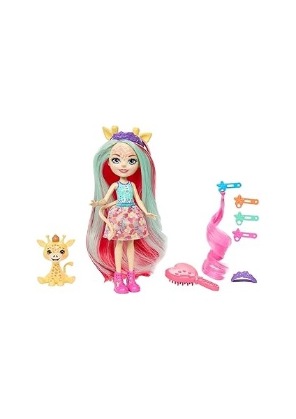 Enchantimals Zürafa Gillian ve Pawl Ile Aksesuarları