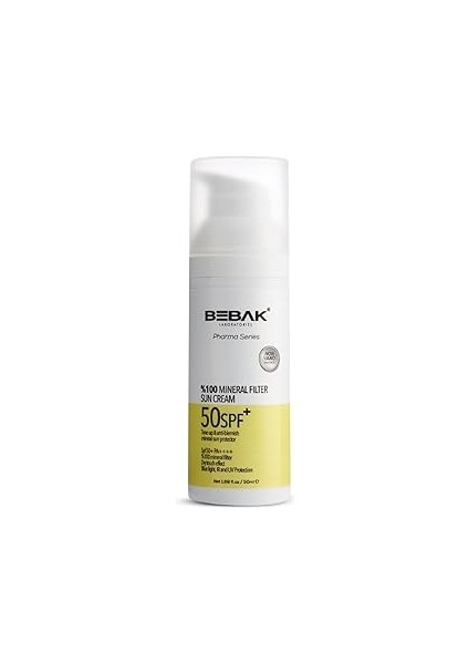 Bebak Pharma Mineral Filter Güneş Kremi 50SPF+ 50ML
