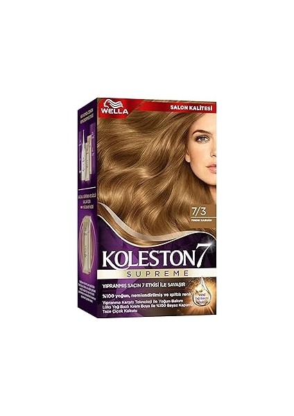 Wella Koleston Supreme Kit 7/3 Fındık Kabuğu *18 X2'li Set