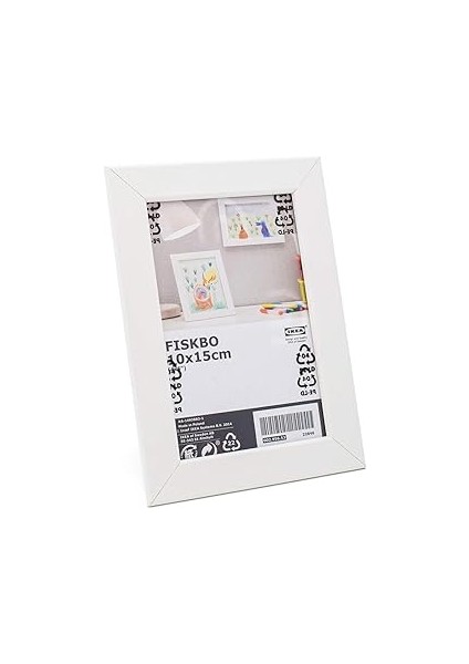 Fiskbo Resim,fotoğraf Çerçeve Beyaz 10CMX15CM,4 Lü Set