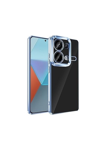 Ehr. Note 13 4g Uyumlu Kamera Korumalı Lazer Kesim Lüx Silikon Kılıf (Mavi)