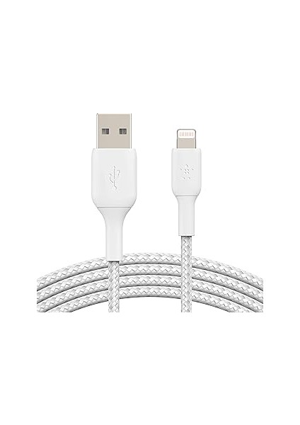 Belkin Örgülü Kablosu (Iphone, Ipad, Için Boost Charge Lightning/usb Kablosu) Mfi