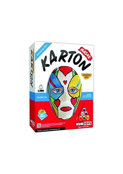 Redka Kumtoys Karton Maske Kutulu