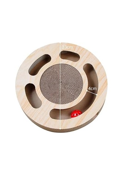 Glipet Yuvarlak Karton Kedi Tırmalama Standı Toplu 33X6 cm