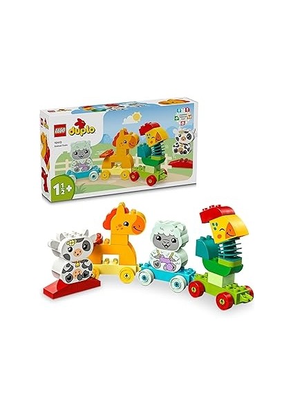 Duplo Ilk Hayvan Trenim 10412-1 Buçuk Yaş ve Üzeri Çocuklar Için Tekerlekli Oyuncak Tren Içere