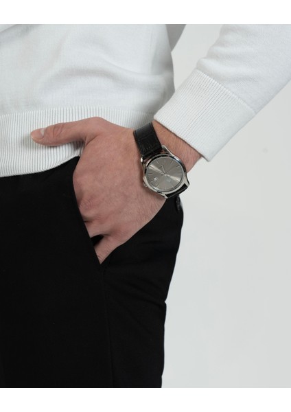 Italyan Stil Slim Fit Erkek Bisiklet Yaka Triko Kazak Ekru T13119 fırsatları