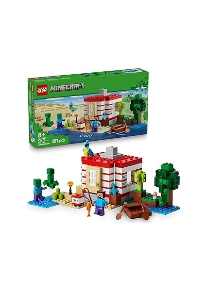 Minecraft Tnt Büyük Orman Evi 21275-8 Yaş ve Üzeri Minecraft Hayranı Çocuklar Için Video Oyunu