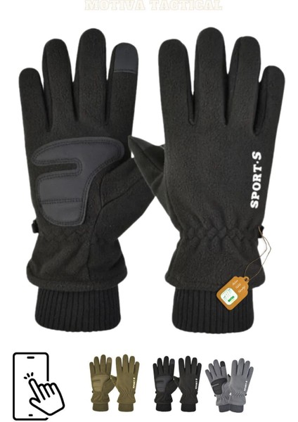 Polar Eldiven Soğuk Hava Dokunmatik Kışlık Spor Motosiklet Asker Taktik Kar Eldiveni