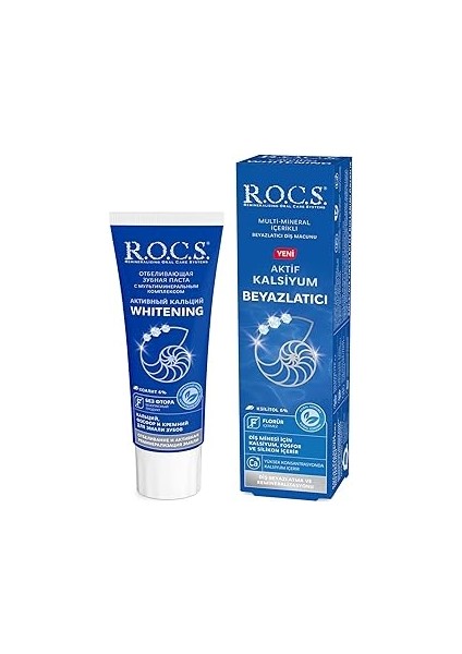 R.o.c.s. Aktif Kalsiyum Beyazlatıcı Diş Macunu – 94G