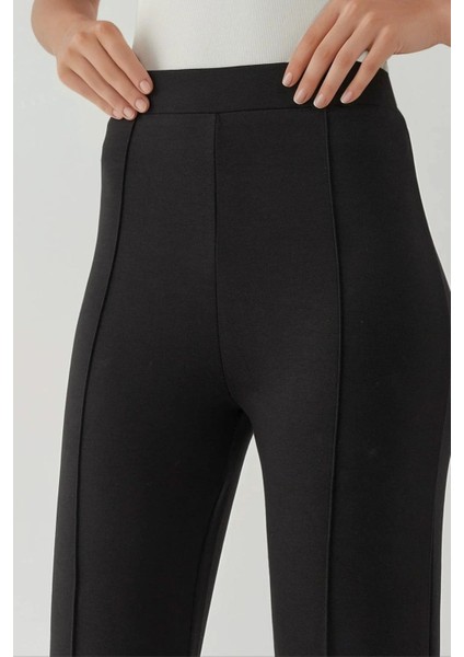 Kadın Yüksek Bel Flare Pantolon Siyah fırsatları