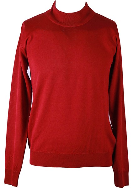 Yarım Balıkçı Erkek Bordo Erkek Kazak YSN02