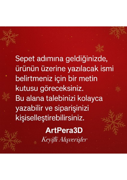 Kişiye Özel Isim Yazılabilir Kar Tanesi Yılbaşı Ağacı Süsü Kişiselleştirilebilir Yeni Yıl Dekoru modelleri