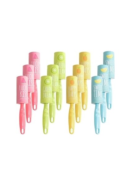 Lirazon 12 Adet Tüy Toplama Rulosu, Her Biri 20 Yaprak, Kedi Köpek Tüyü, Toz Toplayıcı Yapışkanlı K