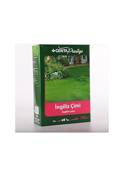 Genta Prestige Ingiliz Çimi Tohumu 1 kg