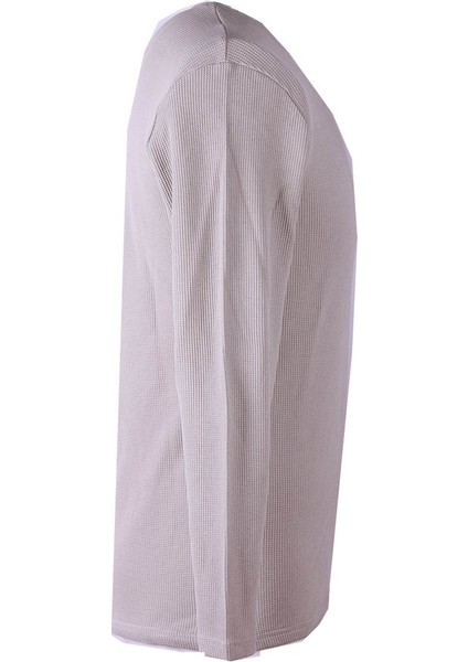 Suprem Parçalı Waffle Taş Erkek Sweatshirt 5073-1 fiyatları