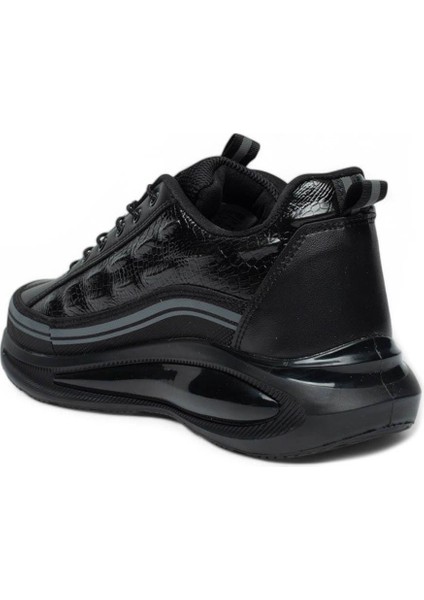 Siyah Otomatik Ipli Comfort Yürüyüş Balon Taban Erkek Spor Ayakkabı modelleri