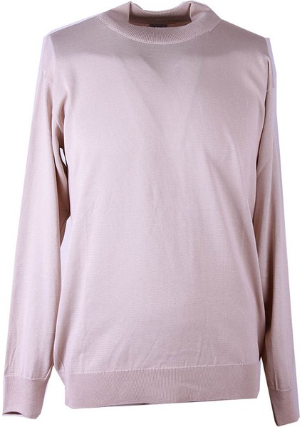 O Yaka Ekru Erkek Kazak YSN01