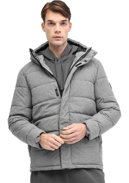 ml Downey Coat 5pr Antrasıt Melanj Erkek Kısa Kaban