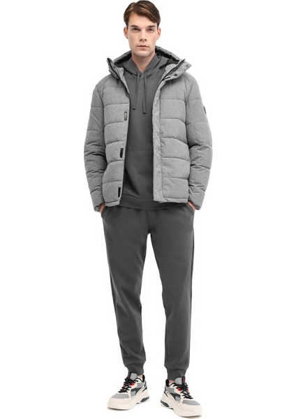 ml Downey Coat 5pr Antrasıt Melanj Erkek Kısa Kaban modelleri