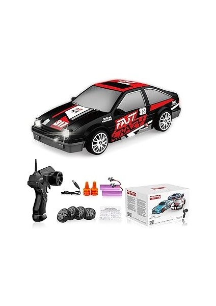 Desdoni Rc Drift Araba Uzaktan Kumanda Araba 2.4ghz 1:24 Ölçekli 4WD 15KM/H Yüksek Hızlı Araç