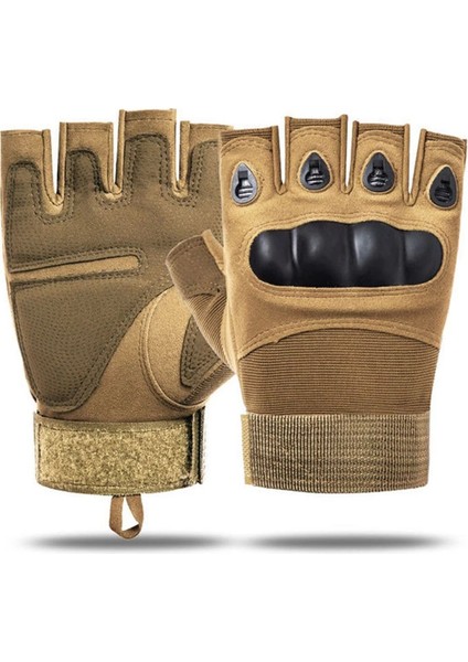 511 Model Taktik Combat Motosiklet Operasyon Outdoor Sport Korumalı Yarım Parmaksız Eldiven fırsatları