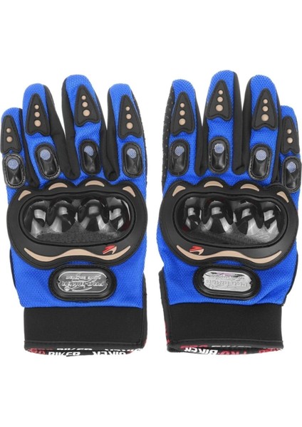Yazlık Motosiklet Mavi 3 Mevsim Korumalı Kaymaz Elastik Kumaş Bisiklet Eldiveni fiyatları