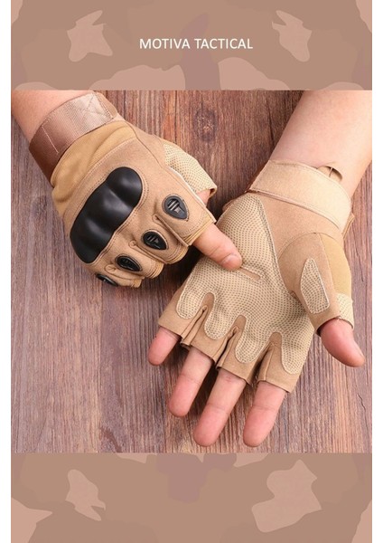 511 Model Taktik Combat Motosiklet Operasyon Outdoor Sport Korumalı Yarım Parmaksız Eldiven fiyatları